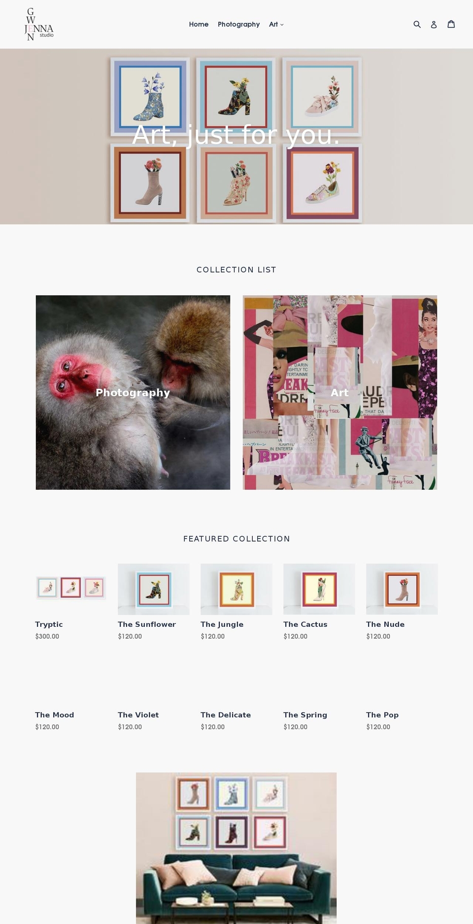 jennagwenstudio.com — Shopify storefront screenshot