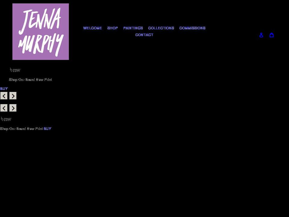 jennamurphyart.com shopify website screenshot
