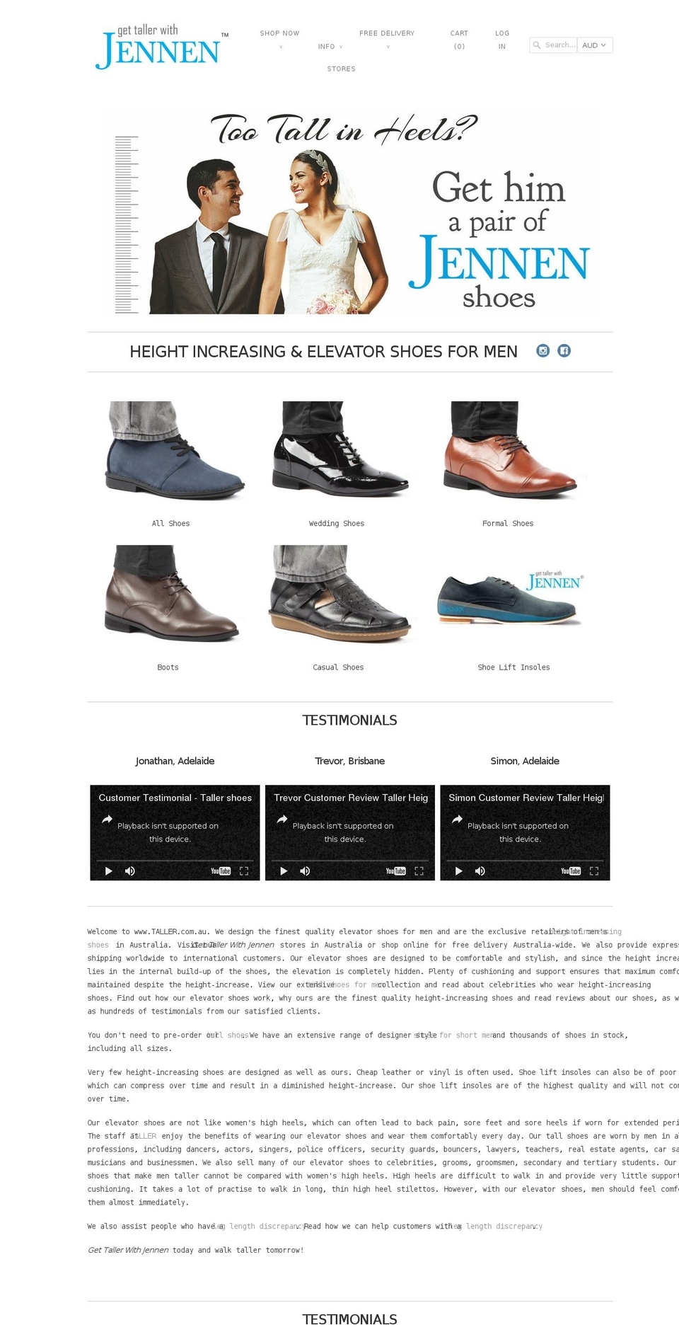 jennen.com.au shopify website screenshot