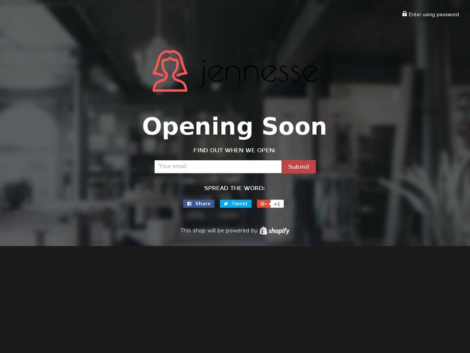 jennessewigs.com shopify website screenshot