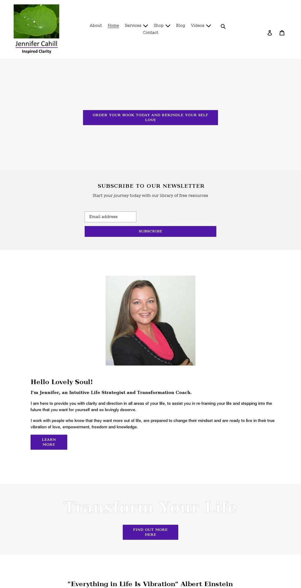 jennifercahill.com.au shopify website screenshot