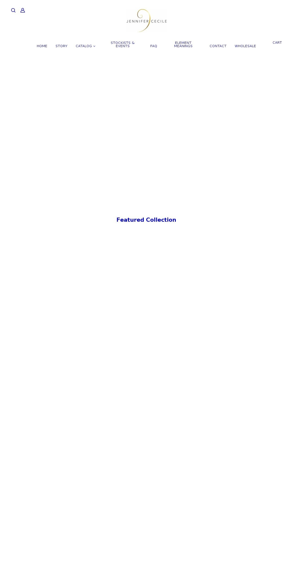 jennifercecilejewelry.com shopify website screenshot