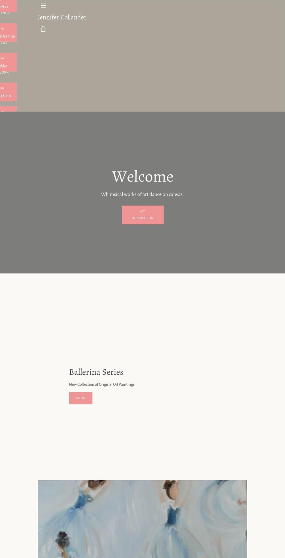 jennifercollander.com shopify website screenshot