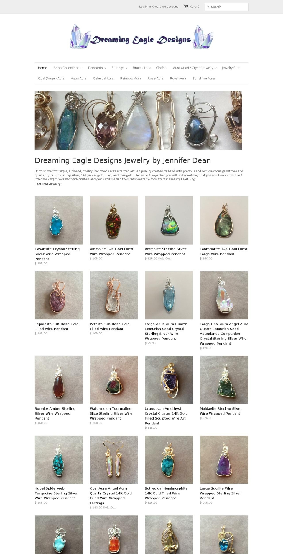 jenniferdeanjewelry.com shopify website screenshot