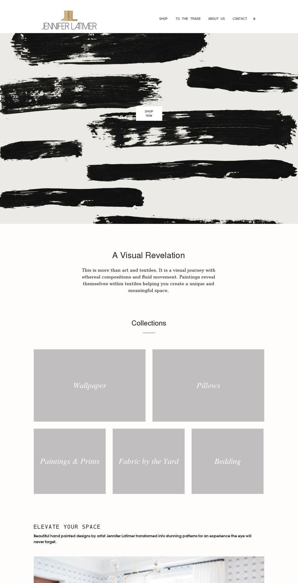 jenniferlatimer.com shopify website screenshot