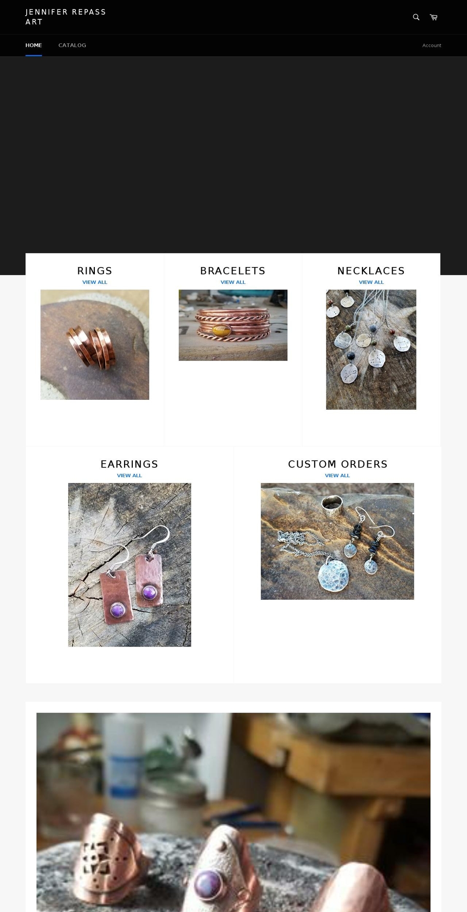 jenniferrepassart.com shopify website screenshot