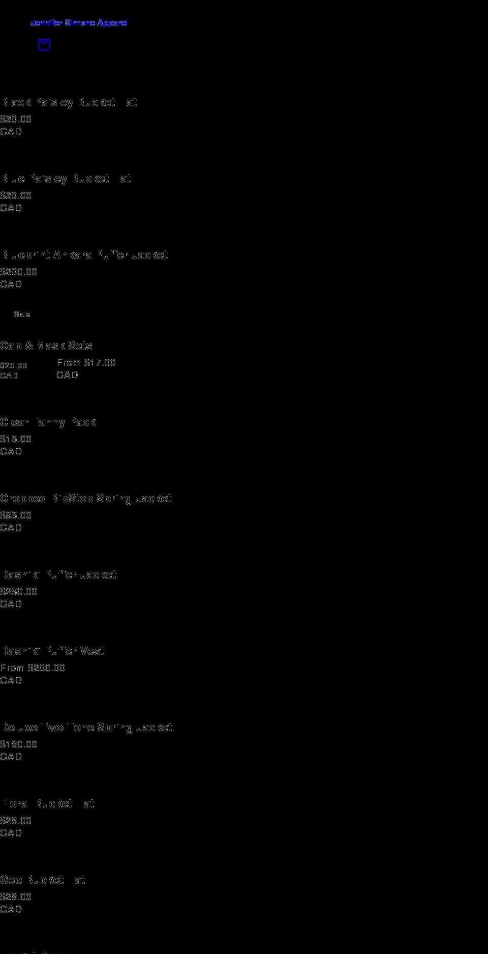 jennifersimone.com shopify website screenshot