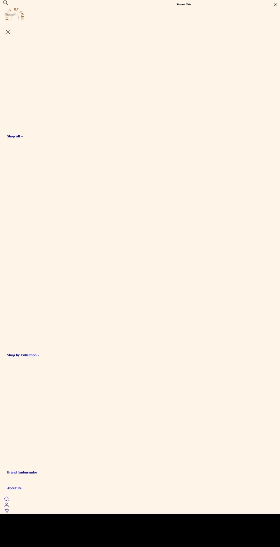 jennybefree.com shopify website screenshot