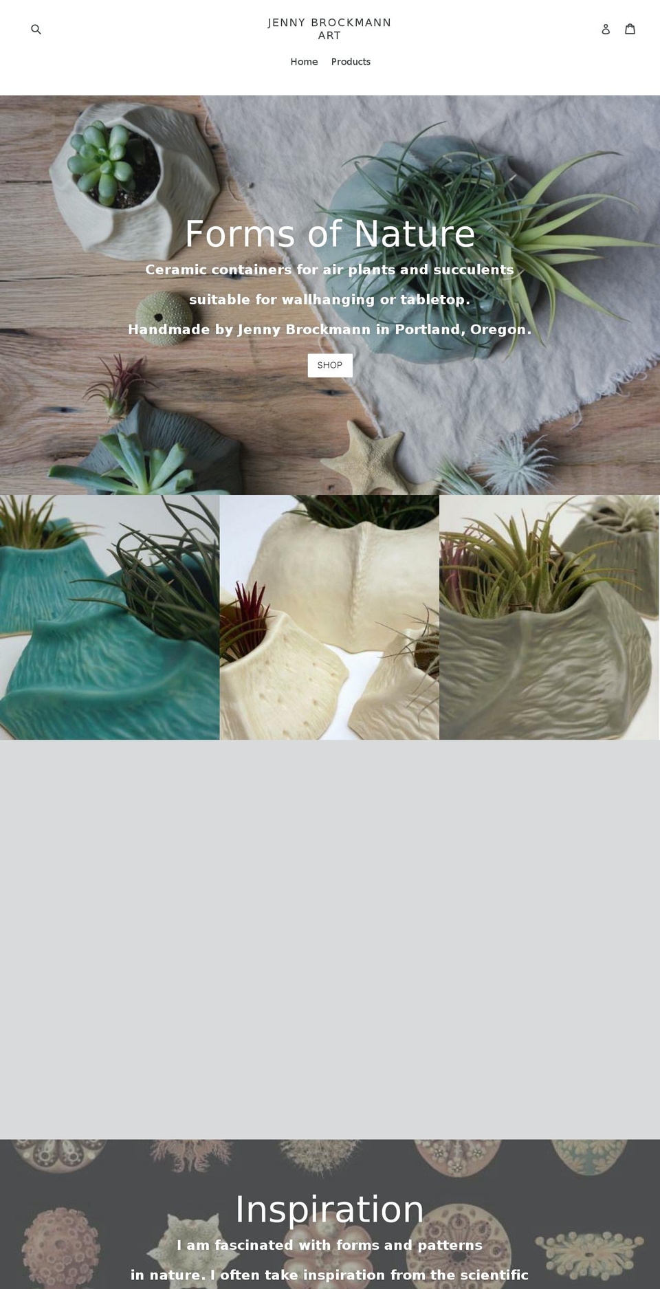 jennybrockmannart.com — Shopify storefront screenshot