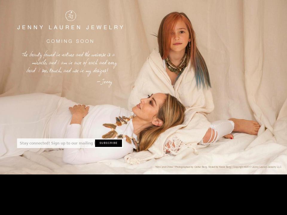jennylaurenjewelry.com — Shopify storefront screenshot