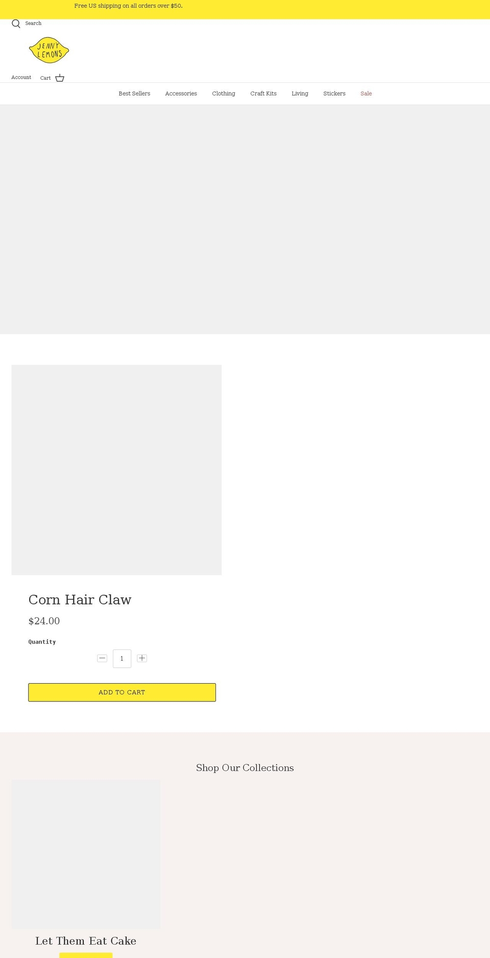 jennylemons.com shopify website screenshot