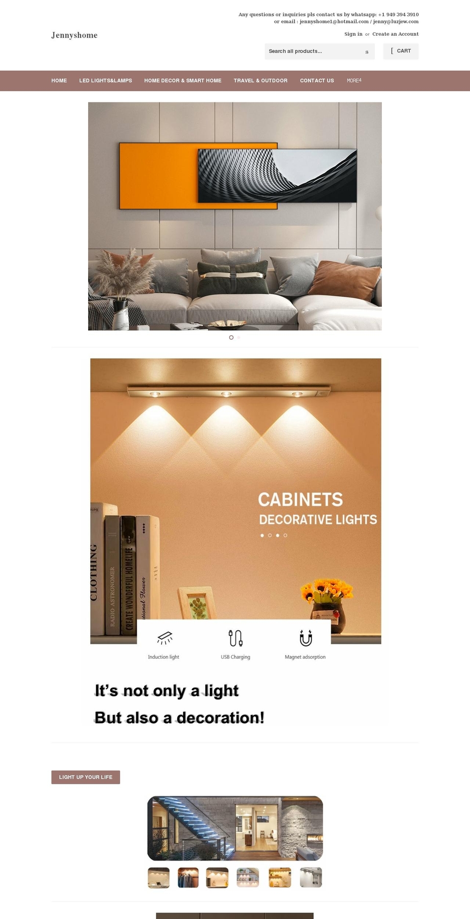 jennynailart.com shopify website screenshot