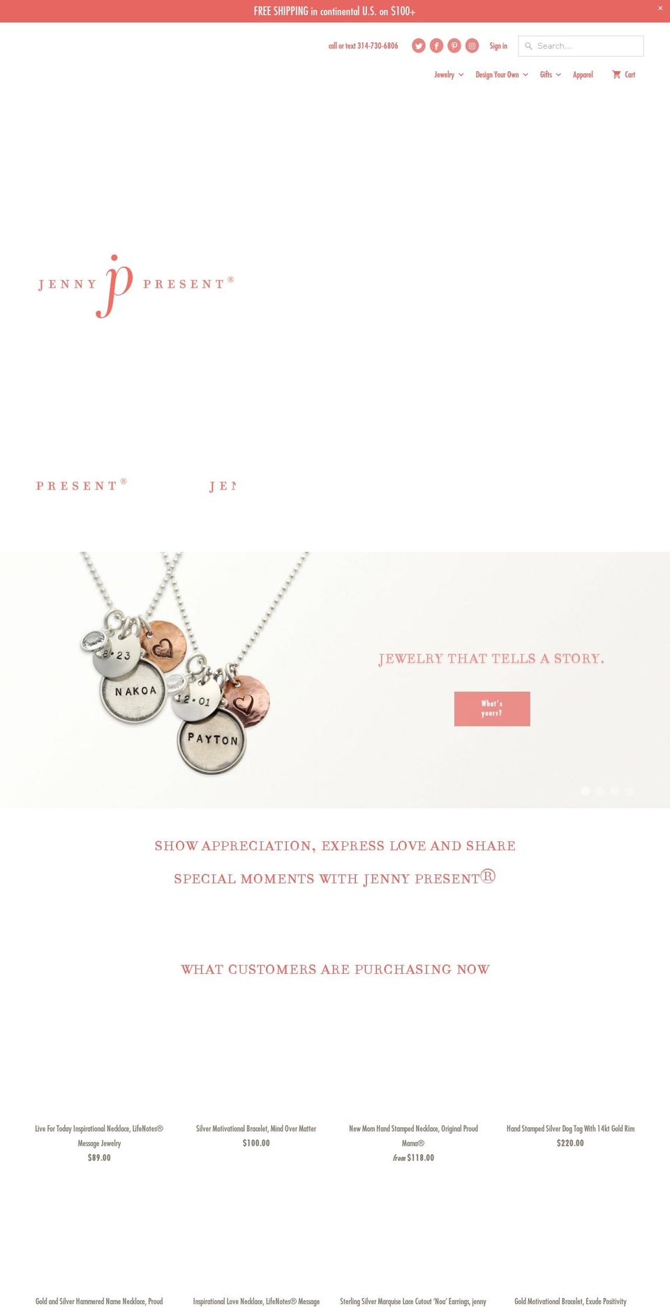 ShopaFree : Mobilia ~ 2017.07.23 Shopify theme site example jennypresentjewelry.com