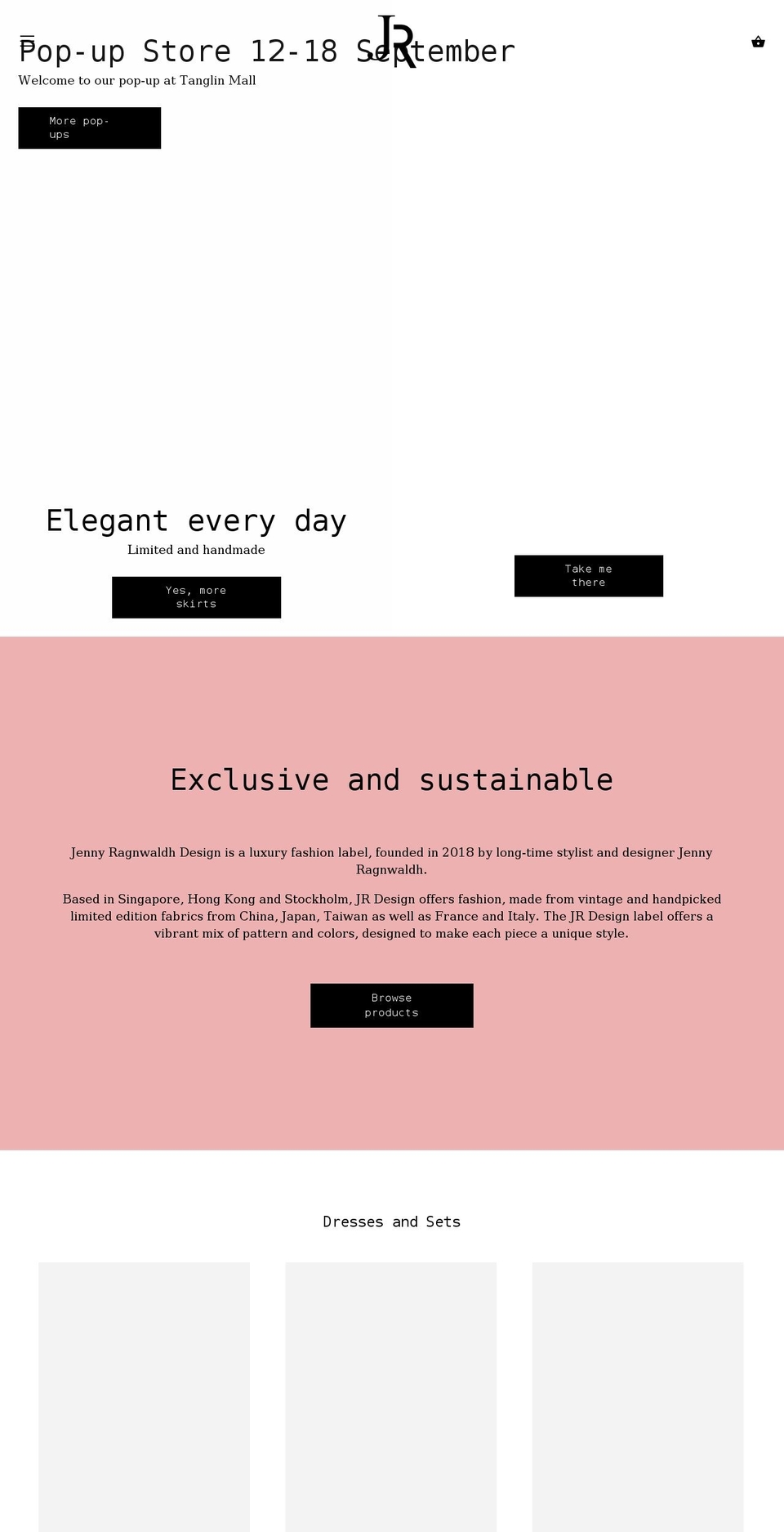 jennyragnwaldh.se shopify website screenshot