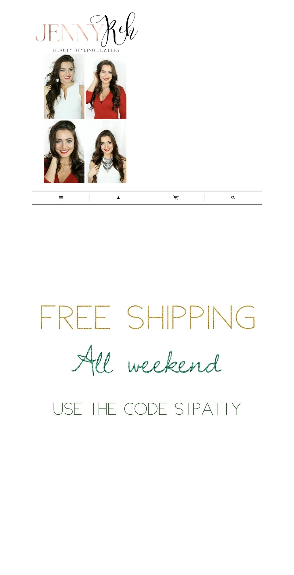 jennyreh.com shopify website screenshot
