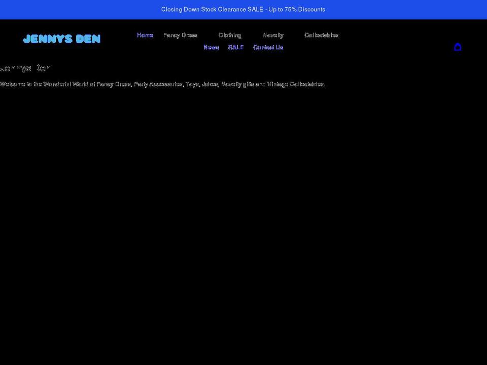 jennysden.co.uk shopify website screenshot