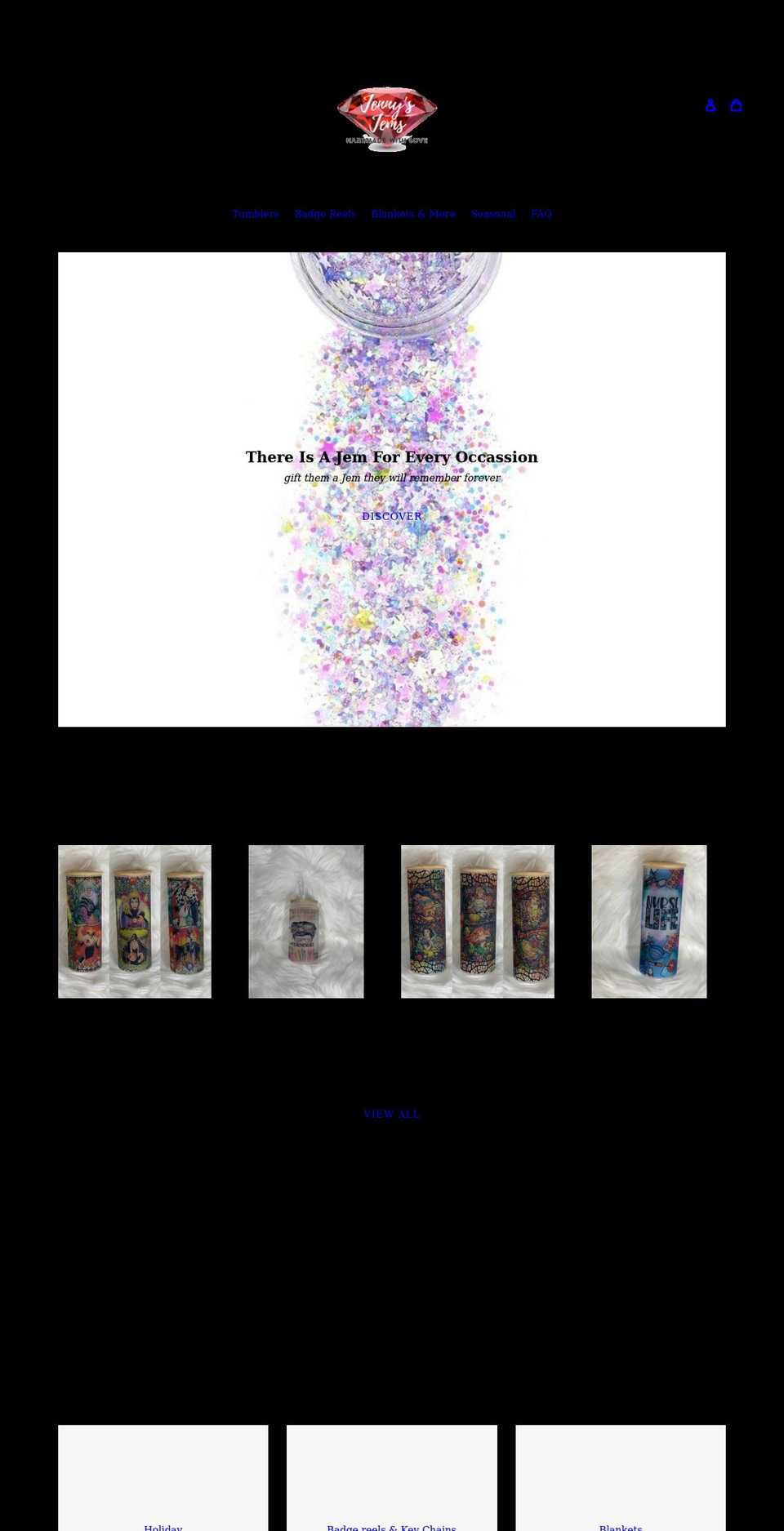 jennysjems.com shopify website screenshot