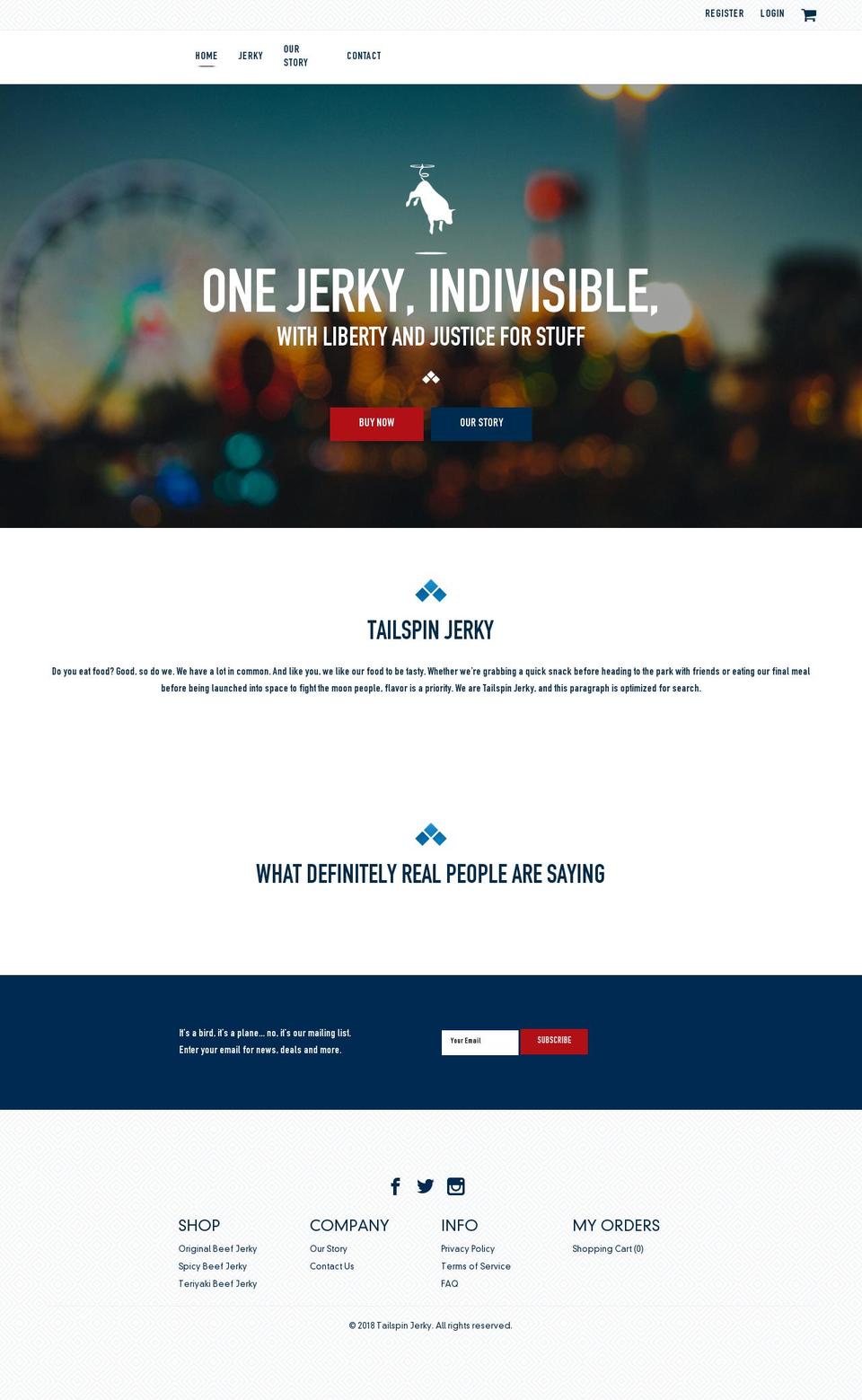 Tailspin Jerky Shopify theme site example jennysjerky.com
