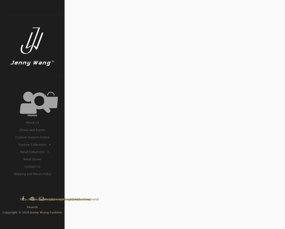 jennywangfashion.com shopify website screenshot