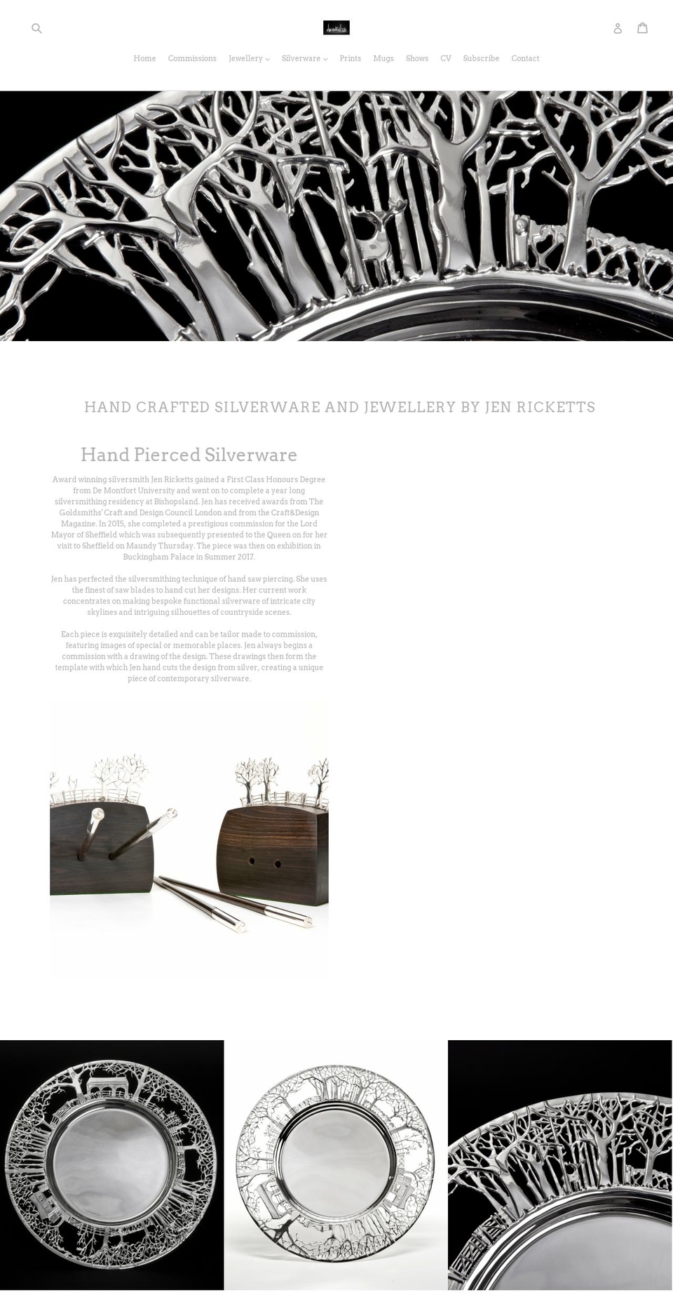 jenricketts.co.uk shopify website screenshot