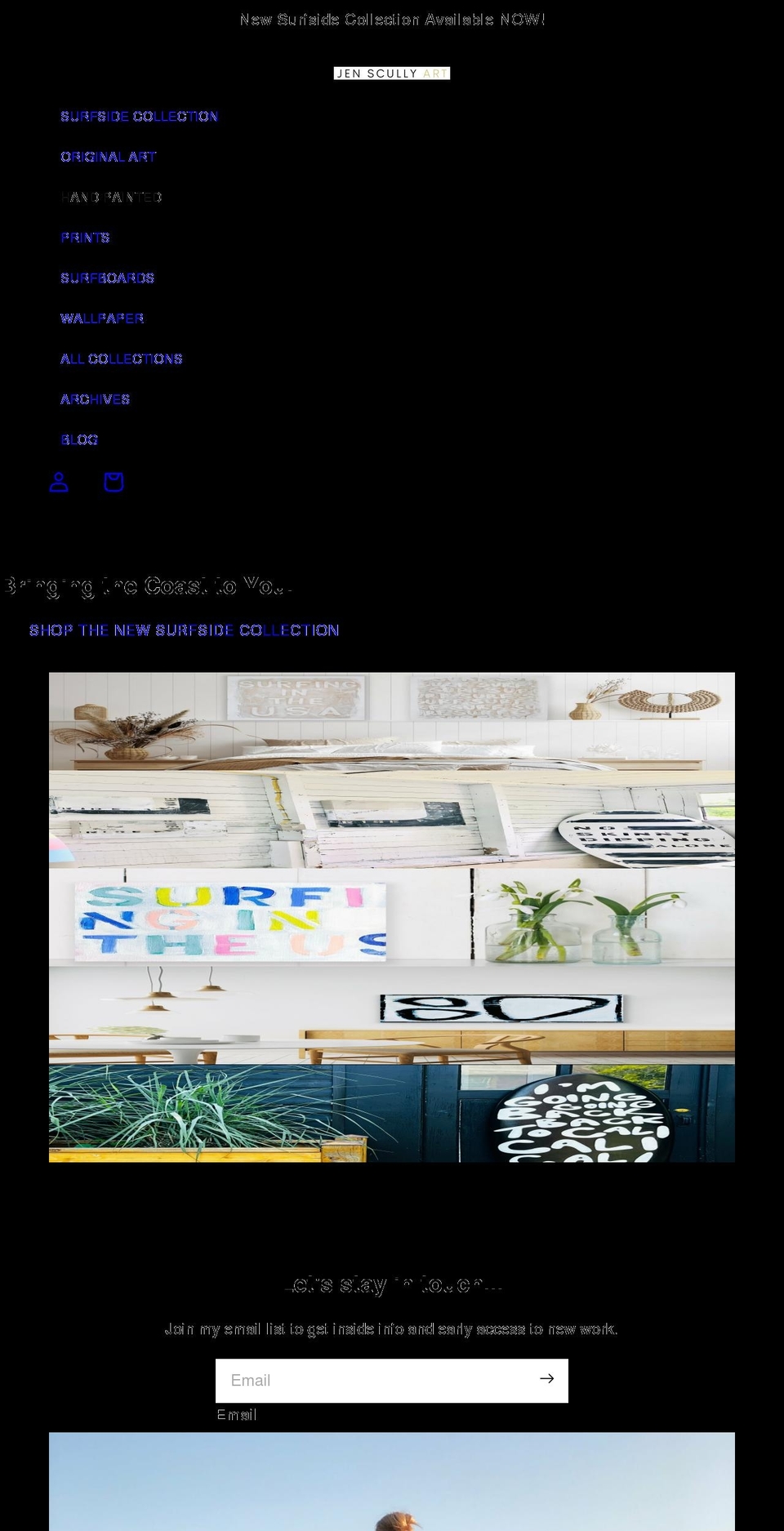 jenscullystudio.com shopify website screenshot