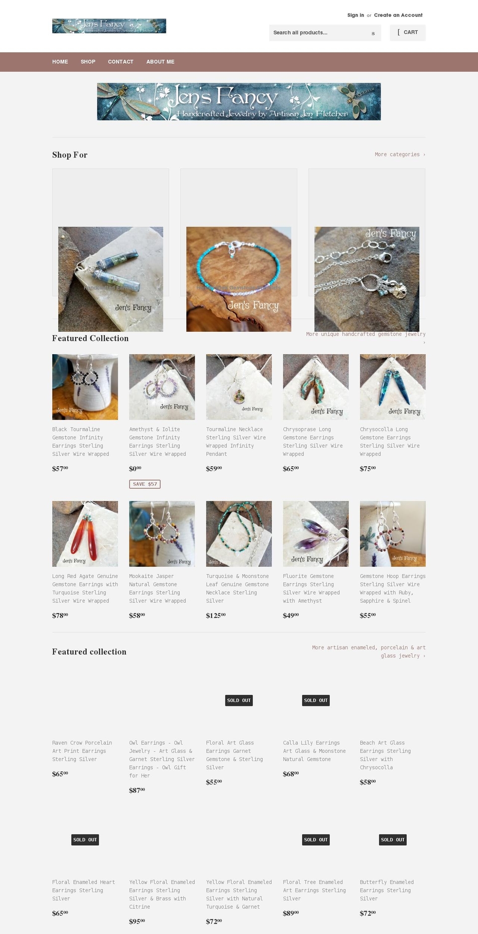 jensfancy.com shopify website screenshot
