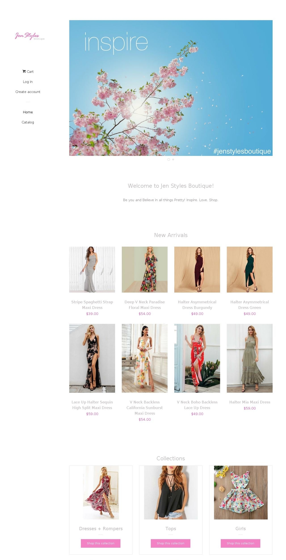 jenstylesboutique.com — Shopify storefront screenshot