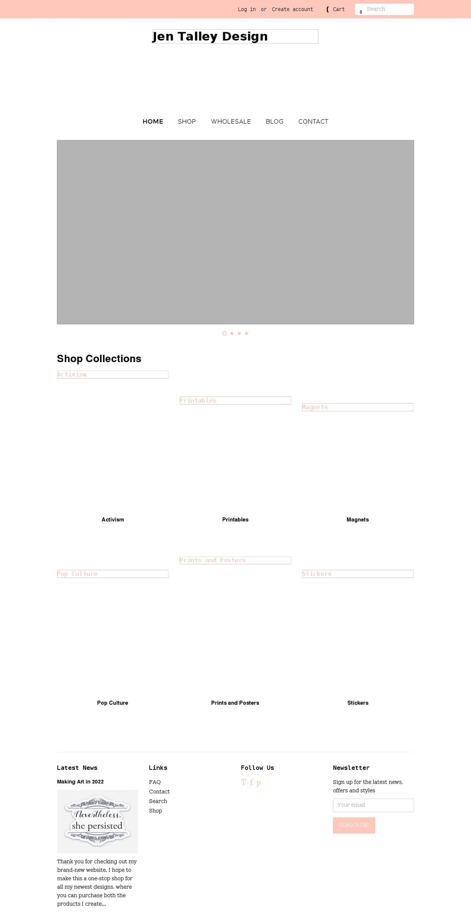 jentalley.com shopify website screenshot