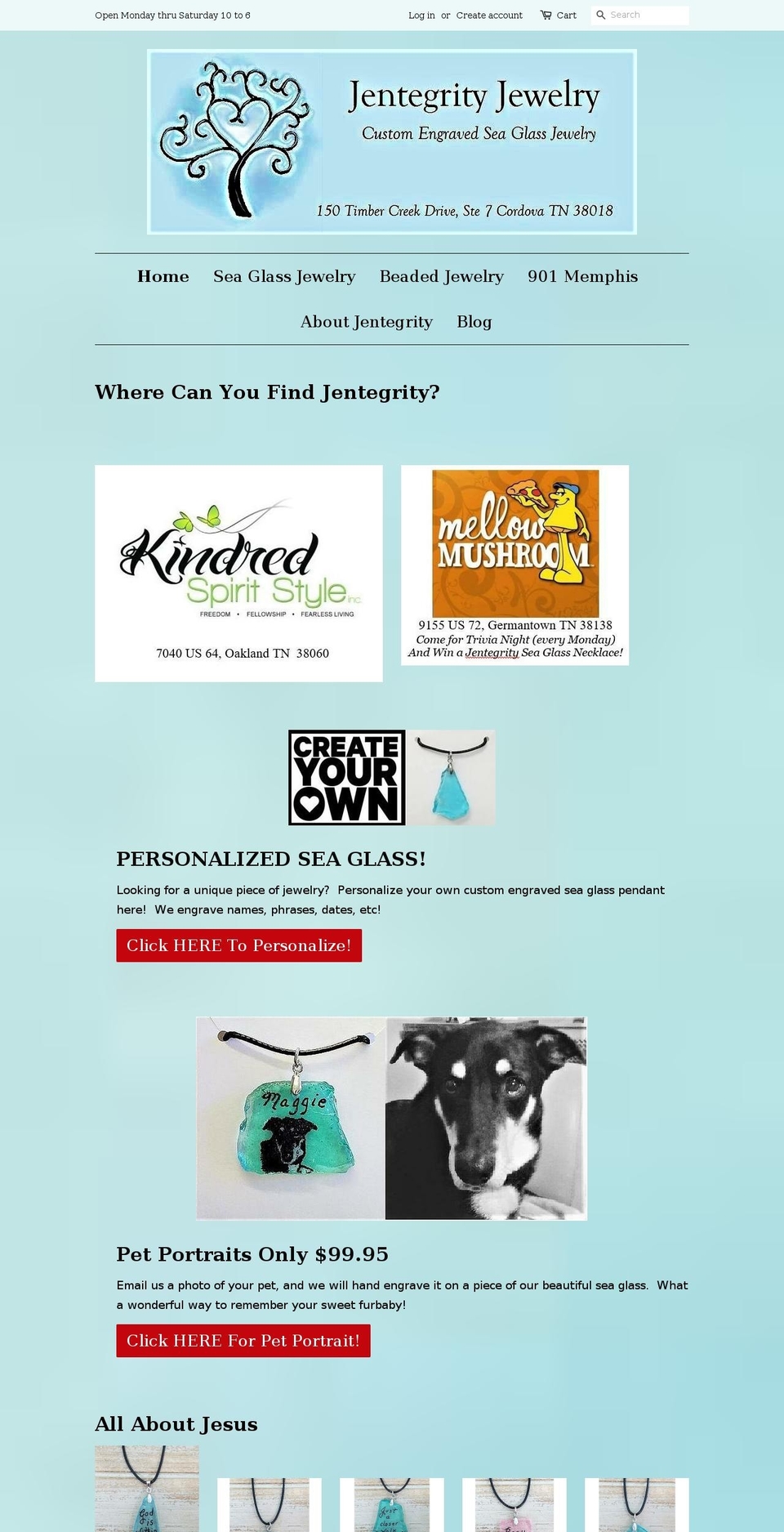 jentegrityjewelry.com shopify website screenshot