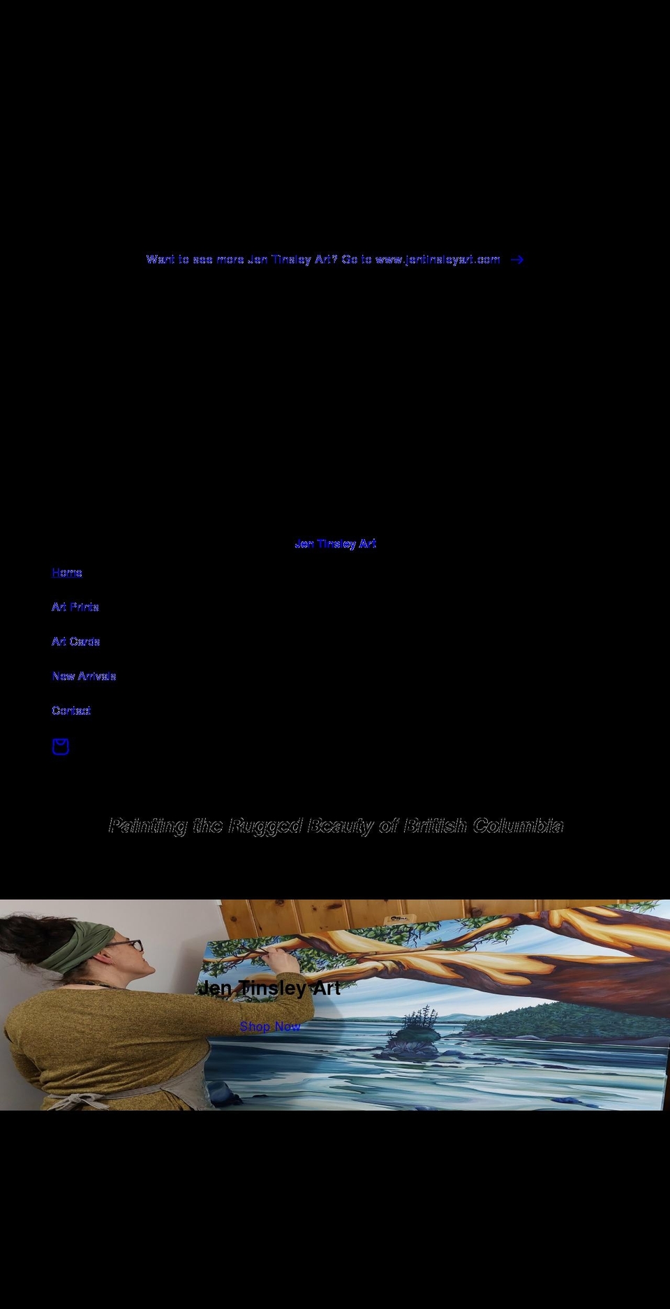 jentinsley.com shopify website screenshot