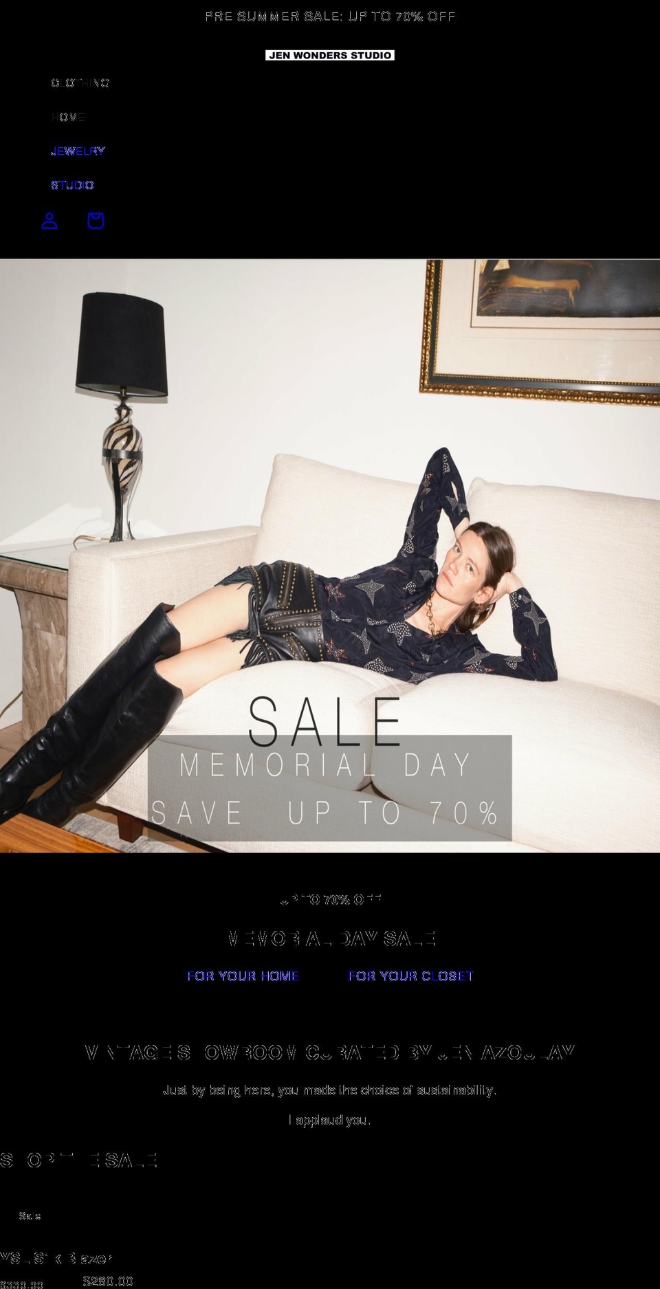 jenwonders.com shopify website screenshot