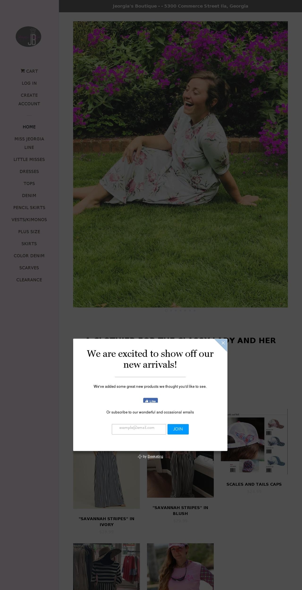 jeorgias.com — Shopify storefront screenshot