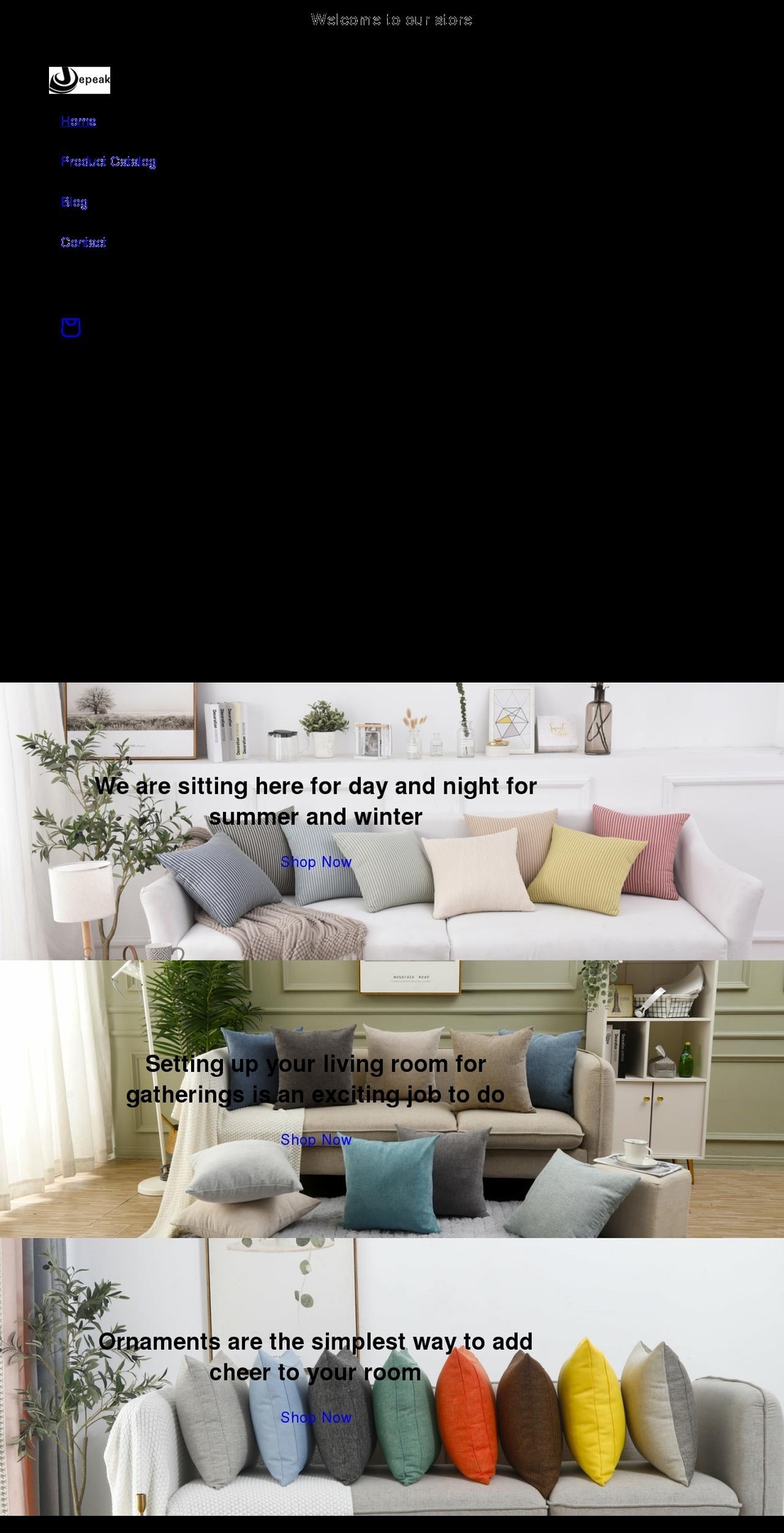 jepeaktextile.com shopify website screenshot