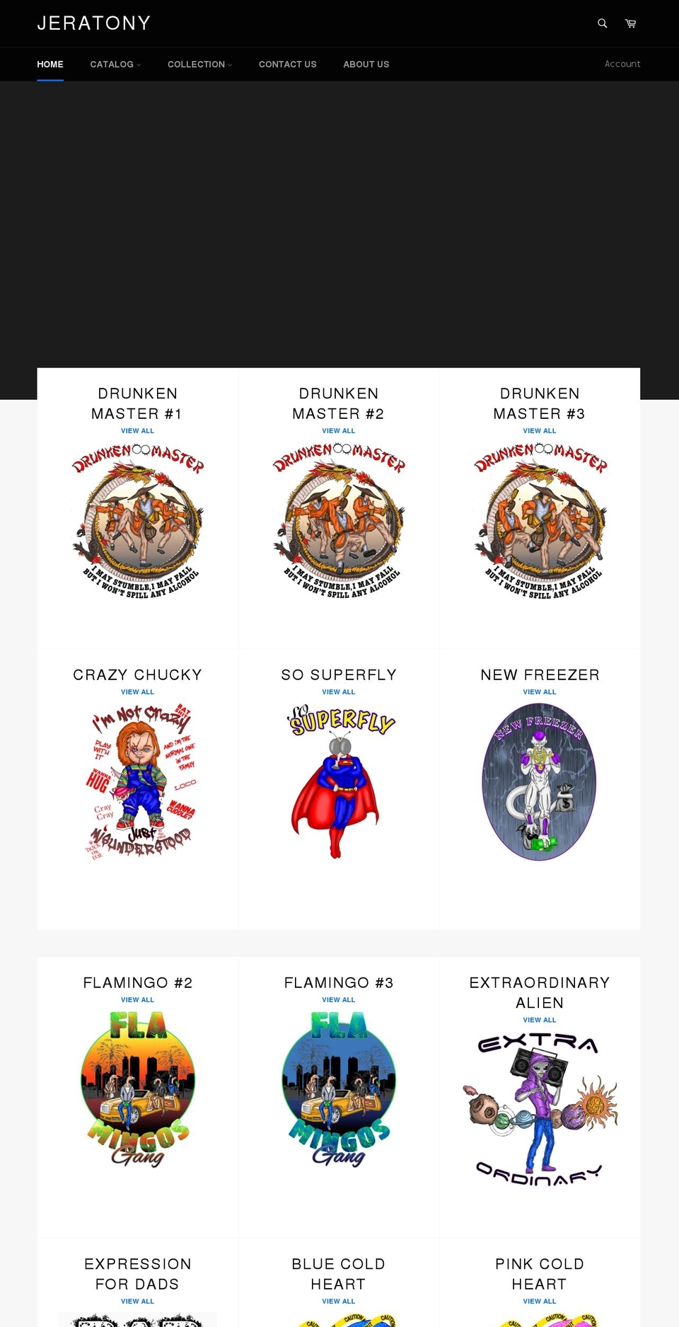 jeratony.com — Shopify storefront screenshot