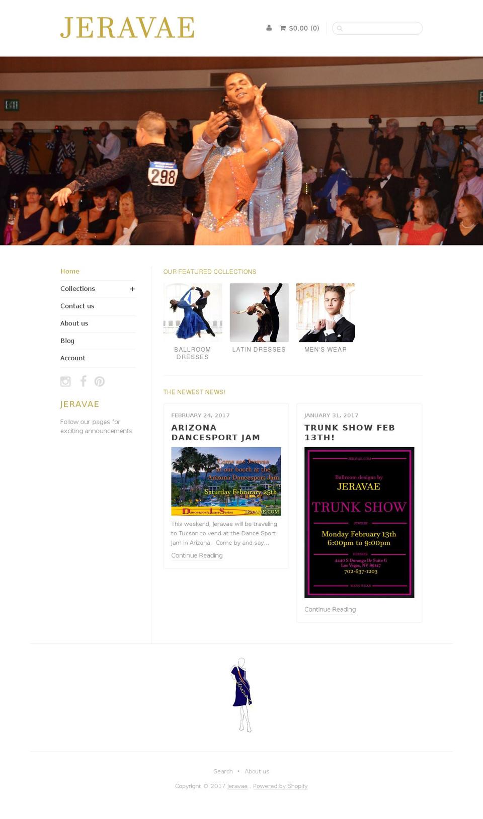 jeravae.com shopify website screenshot