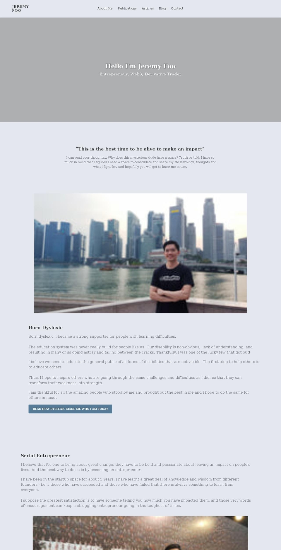 jeremyfoomj.com shopify website screenshot