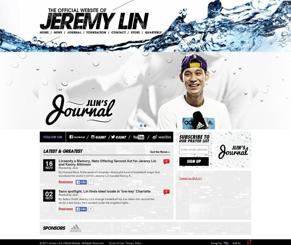 Copy of DLUDesign 2 Shopify theme site example jeremylinfan.com