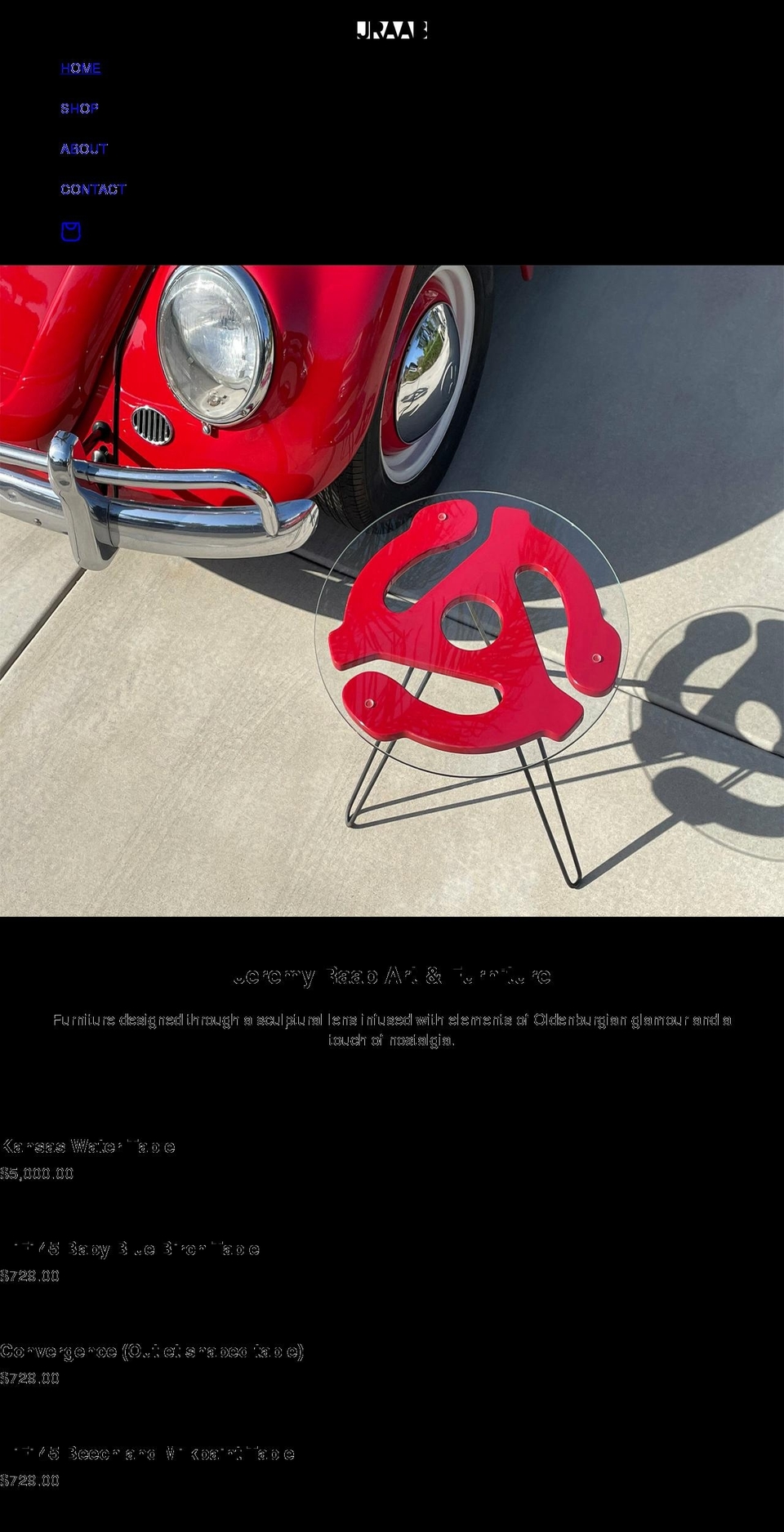 jeremyraab.com shopify website screenshot