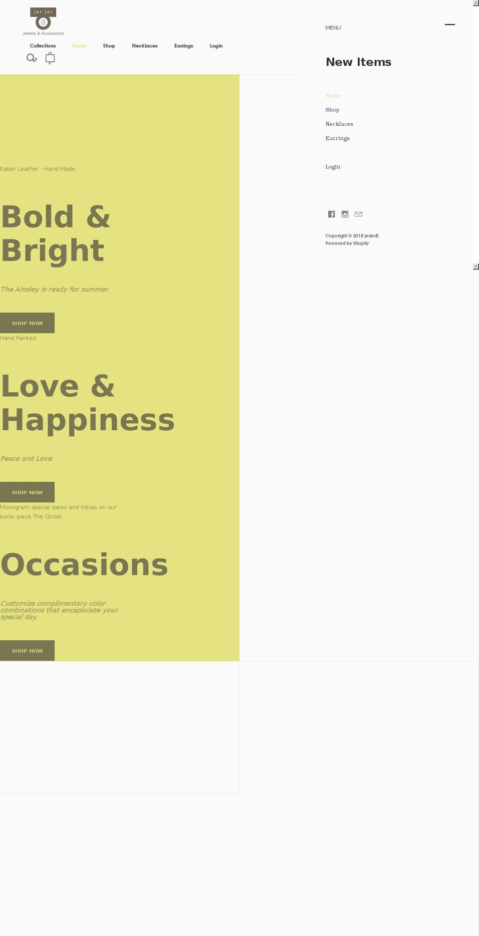 jerjerb.com — Shopify storefront screenshot