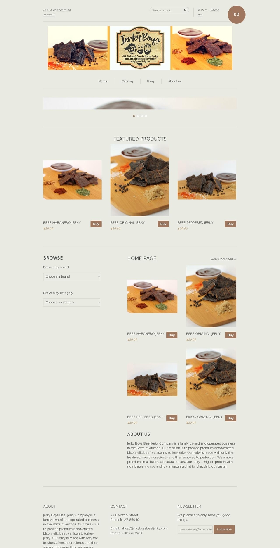 jerkyboysbeef.com — Shopify storefront screenshot