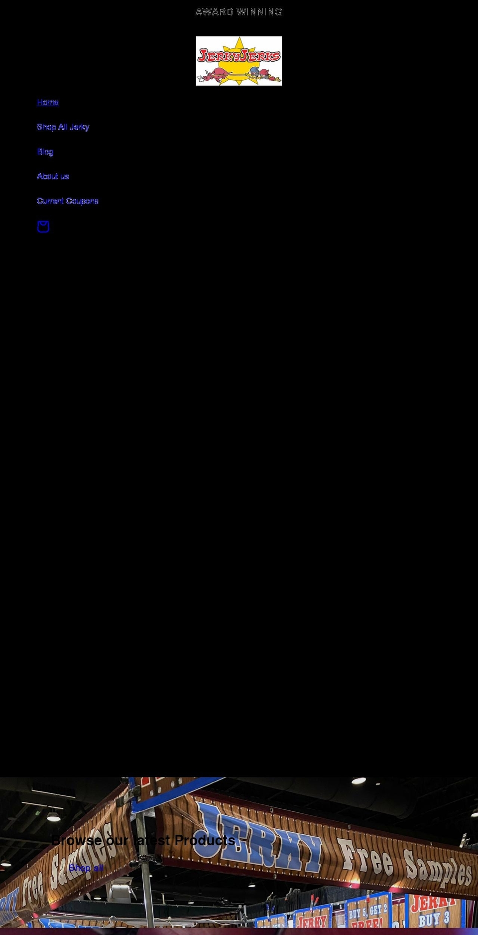jerkyjerks.net shopify website screenshot