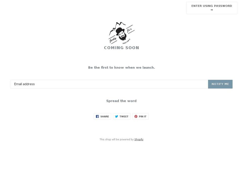 jerkyjrs.com — Shopify storefront screenshot
