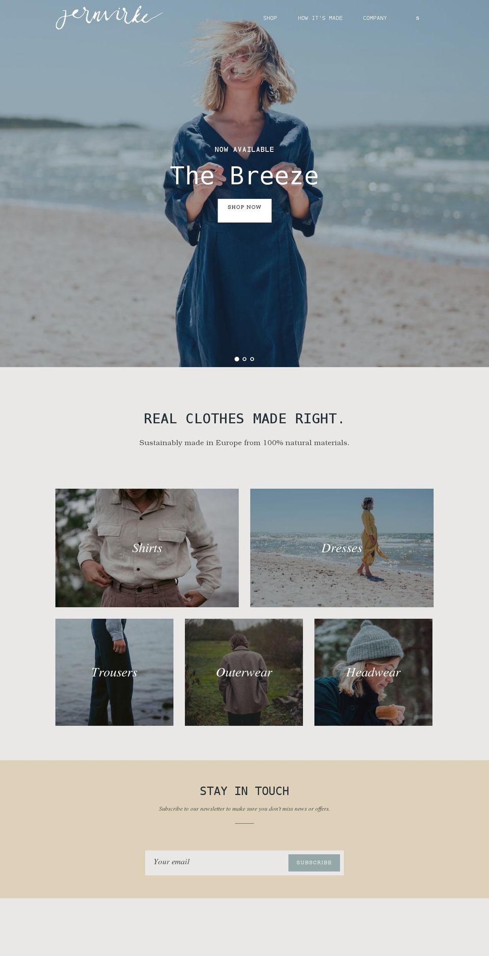 jernvirke.se shopify website screenshot