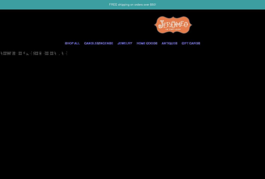 jeromeo-minneapolis.myshopify.com shopify website screenshot