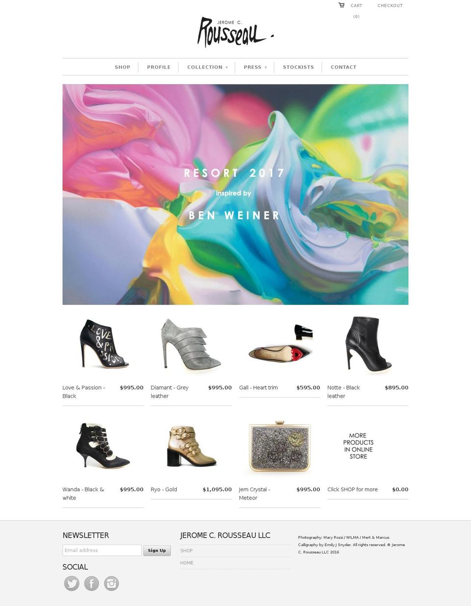jeromerousseau.com shopify website screenshot