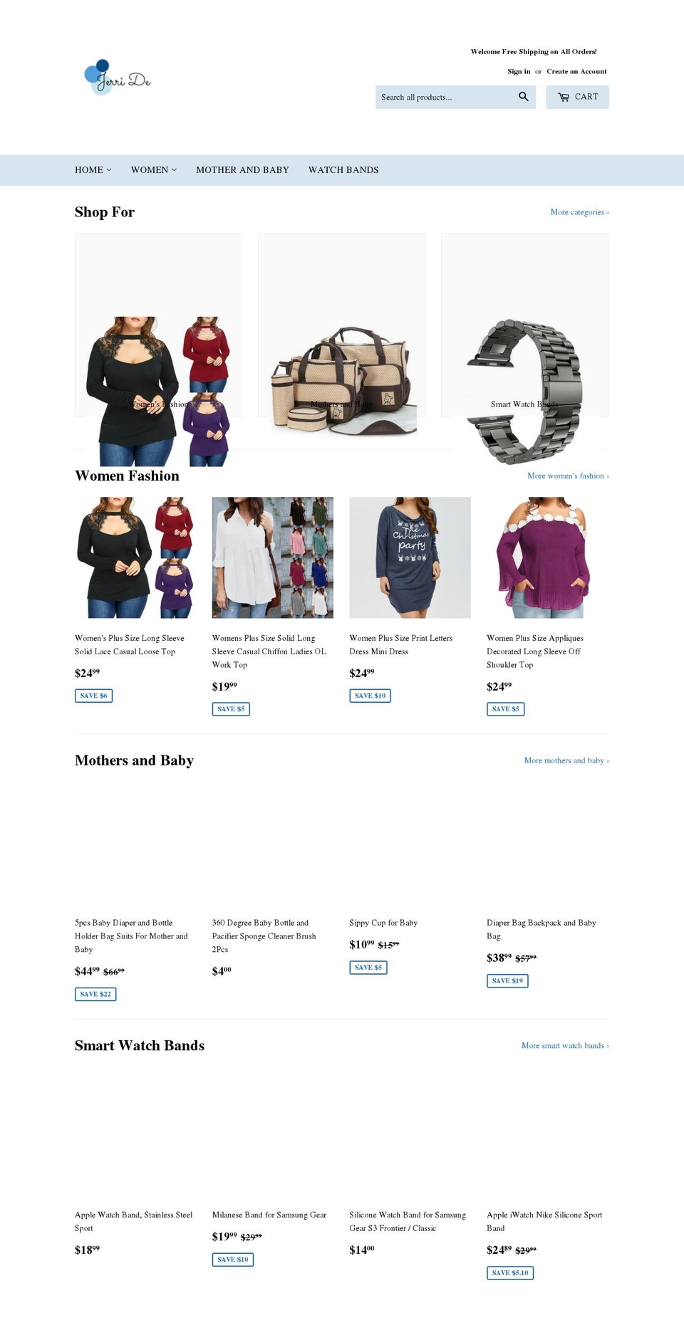 jerride.com — Shopify storefront screenshot