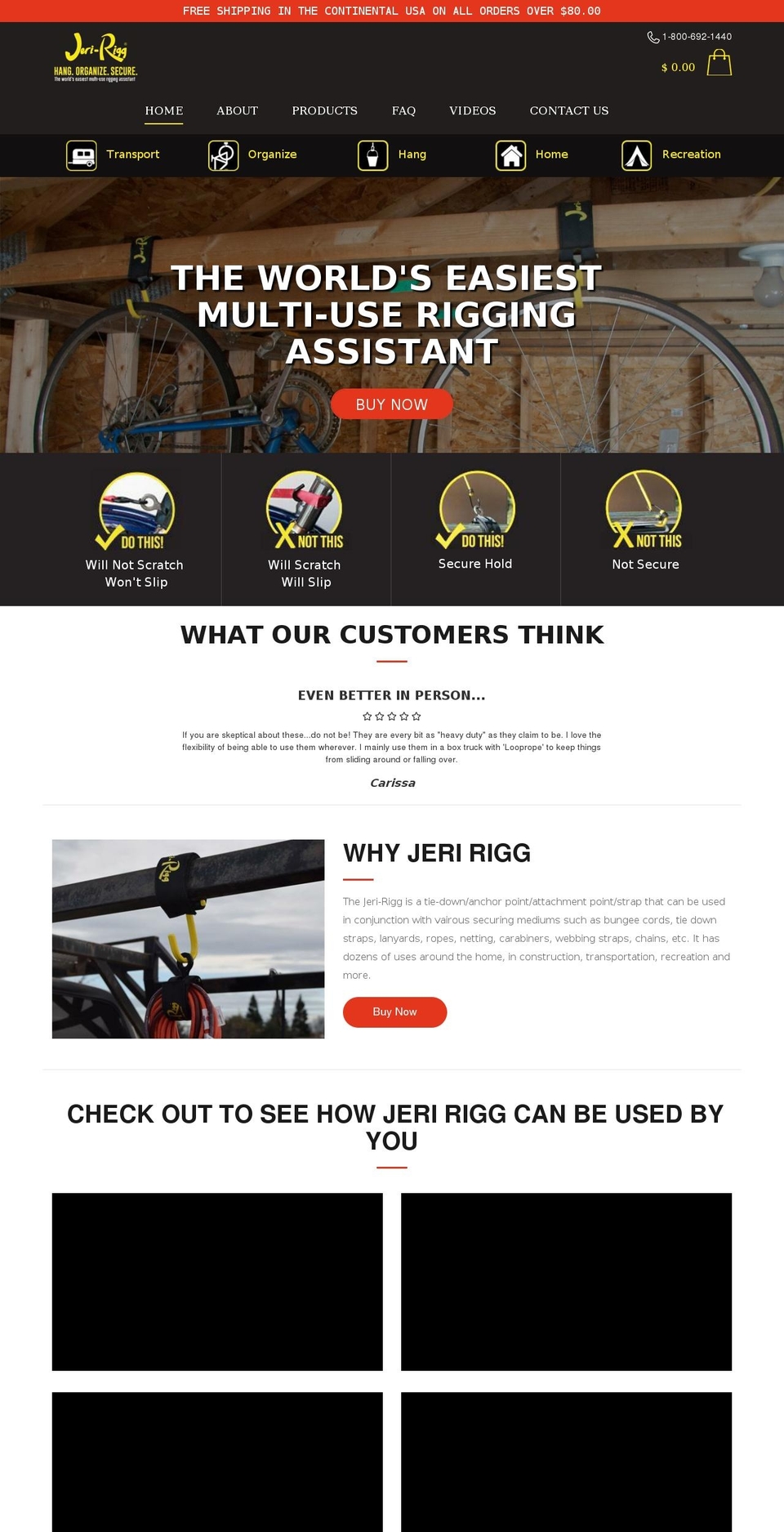 Jeri-Rigg CarlowSEO Shopify theme site example jerry-rigg.com