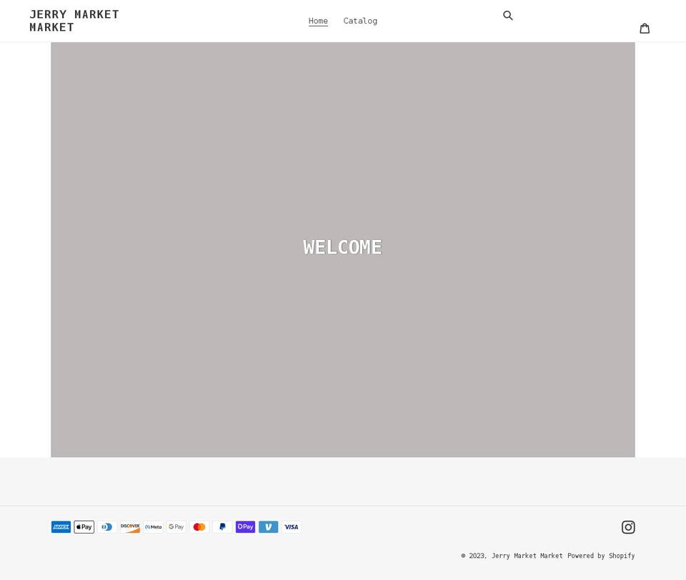 jerryworldworld.com shopify website screenshot
