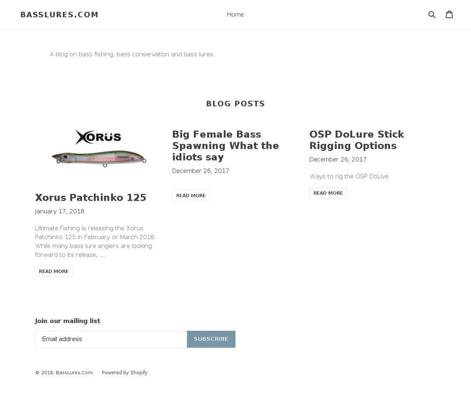 jerseybassguides.com — Shopify storefront screenshot