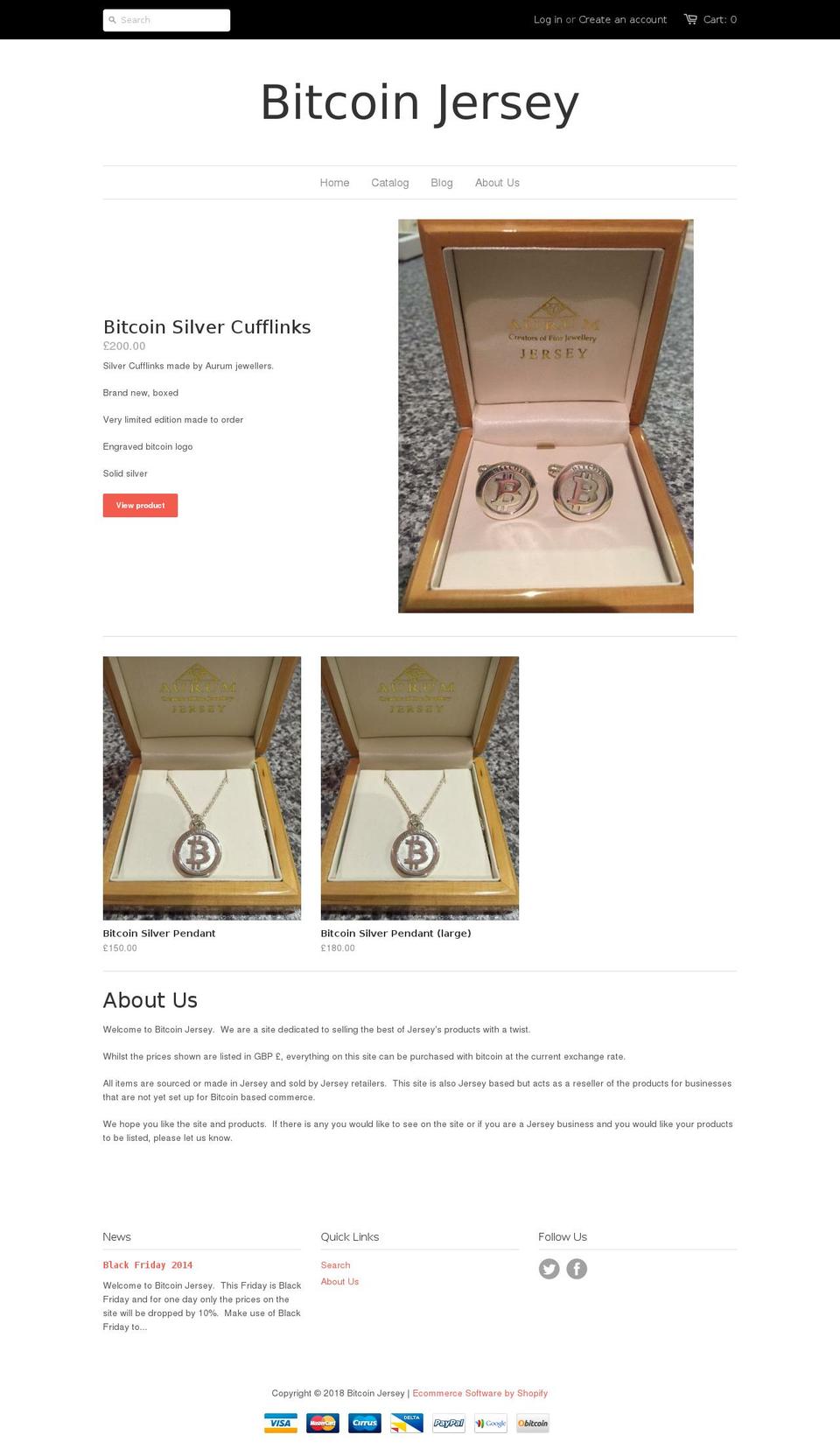 jerseycoin.com — Shopify storefront screenshot